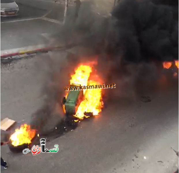 فيديو| حرق اطارات في يافا احتجاجًا على ممارسات الشرطة مواطن يافاوي قال  الشرطة مستمرة بإعتداءاتها منذ اشهر دون أي مبررات  
